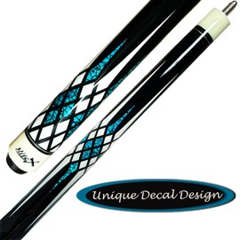 Tai ba cues Pool Cue Pool Stick with Case, 13mm Tip, 58", Hardwood Canadian Maple Professional Billiard Stick 19,20,31 Oz (Selectable)-Blue, Red, Green Pool Cue Stick