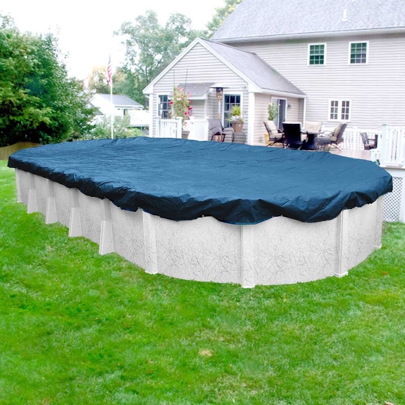 Robelle 18 x 33 ft Heavy Duty Blue Winter Oval