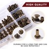 YIXISI 100 Set M5 x 5/8/10/12 mm Chicago Binding Screws