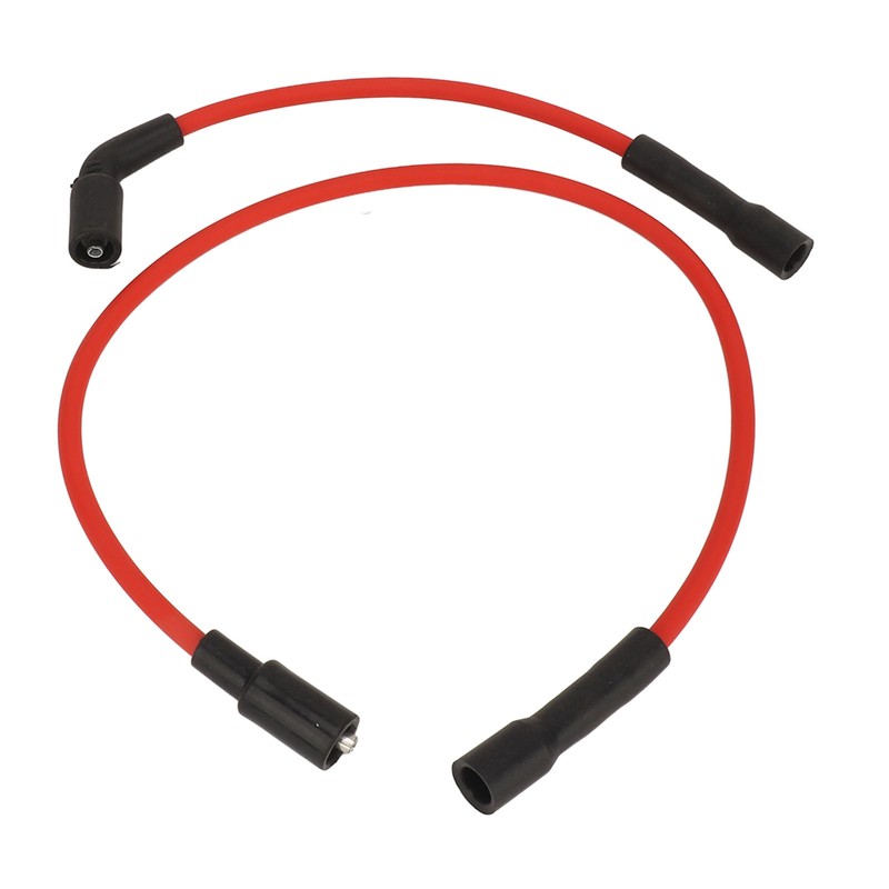 2 Pcs 8mm Spark Plug Wire Set Rubber Sparking Plug