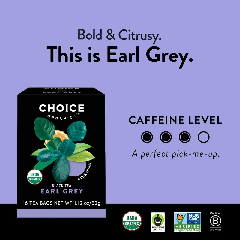 Choice Organic Teas Black Tea Variety Pack Sampler - Includes