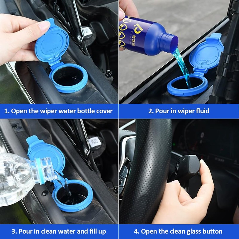 AEIOPRS 2 Pcs Windshield Washer Fluid Reservoir Cap for 3Q0955455