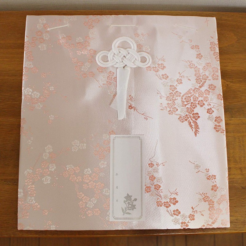 Buddhist Urn, Plum Urn, Silk with Kaimyo Seal, 5 Size,