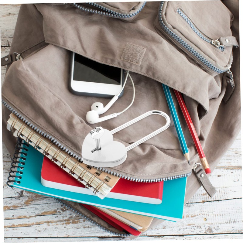 Outanaya Travel Locks Wishing Well Lock Rustproof Mini Heart Padlock