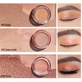 Oulac Cream Eyeshadow also for Highlighter Large Capacity Highly Pigmented Eye Shadow Waterproof &Long Lasting with Moisturizing Formula, Shimmer Glitter Eye Makeup Set 1