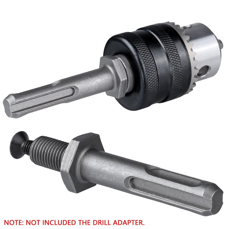 Gasea 3Pcs Drill Chuck Adapter Connecting Extension Rod to 3/8-24UNF