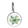 Artinhand Green Eucalyptus Leaf Shower Curtain Hooks Set of 12