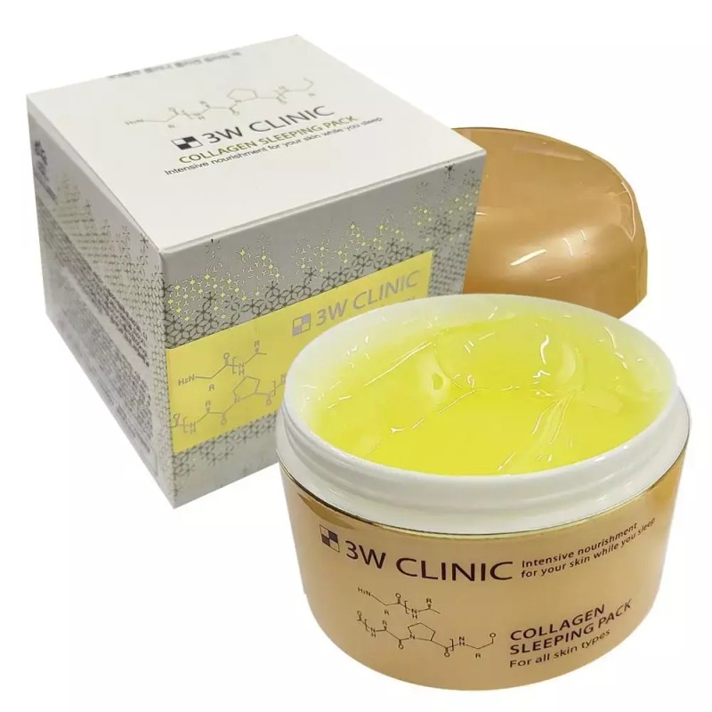 3W 슬리핑팩 콜라겐 수면팩 100ml 3W Sleeping Pack Collagen Sleep