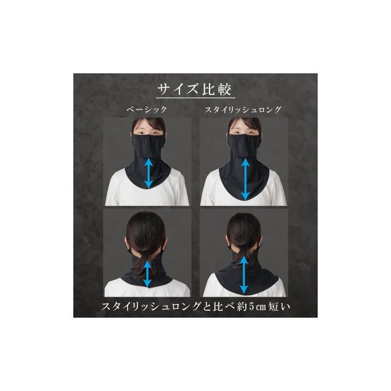 YAKeNU UV CUT MASK 99.9 Black Label Face Cover, Black
