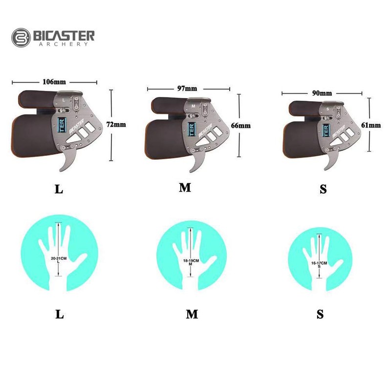 BICASTER Protector de pestañas de dedo con arco para tiro
