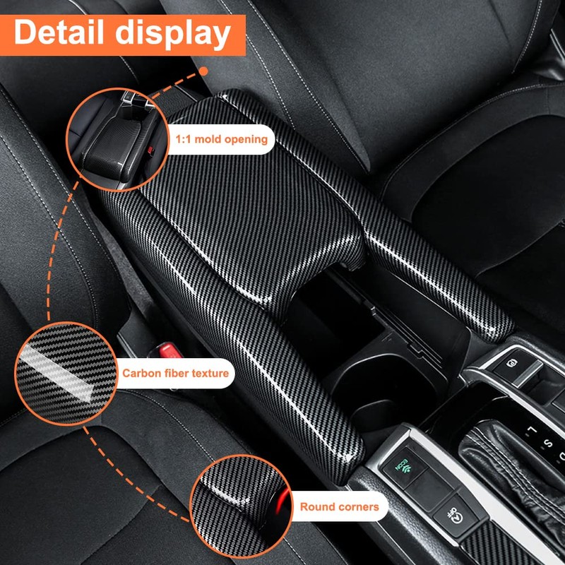 ATNVIDSG Center Console Armrest Box Panel Protect Decorate Covers Compatible