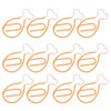 100Pcs Metal Paperclips Cute Chicken Leg Shape Electroplating Rustproof Portable