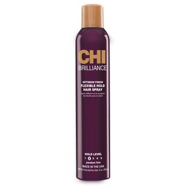 CHI Brilliance Finish Flexible Hold Spray, Finishing Spray For Helping Tame Unwanted Flyaways, Light-Hold, Sulfate, Paraben, & Cruelty-Free, 10 Oz