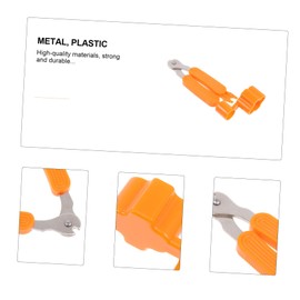 Totority 2pcs Guitar String Winder Cutter Multifunctional Repair Tool for Acoustic Guitar Bass Mandolin More Includes Bridge Pin Puller Easy to Use Portable Design Orange