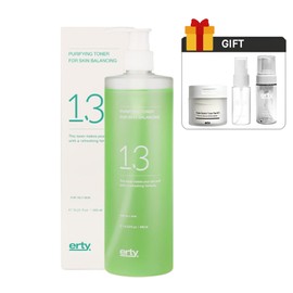 Erti 13 Purifying Toner for Skin Balancing 480ml + Pad + Portable Container / 에르띠 13 퓨리파잉 토너 포 스킨 밸런싱 480ml +패드+휴대용기
