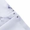 Grey White Marble Shower Curtain Set with 12 Hooks, Abstract
