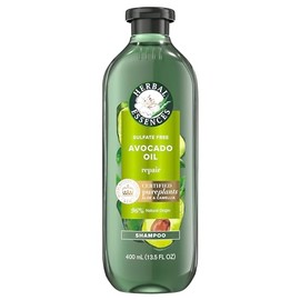 Herbal Essences Champú de aceite de aguacate sin sulfato, reparación del cabello, 13.5 onzas líquidas, con aceite de camelia certificado y aloe vera, 