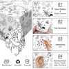 Xinvery 2 x Paper Tablecloth for Colouring Easter, Easter Tablecloth,