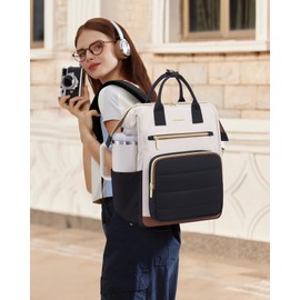 LOVEVOOK Laptop Backpack Women, 15.6 Inch Laptop Bags for Women Students & Teachers, Waterproof School Bag, Ladies Backpack, Work Rucksack, for Uni, College, Commuting, Work, and Holiday Travel