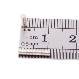 Aprilheld 100 Disc Magnets 2 x 1 mm N52 Strongest Class Neodymium Magnets Extra Strong Power Magnet for Notice Board, Whiteboard, Photo, Fridge Mini Magnetic Disc