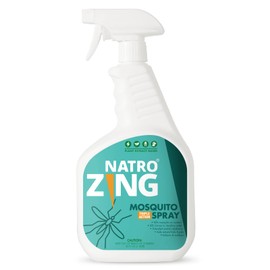 NatroZing Triple Action Mosquito Spray 32 oz Indoors & Outdoors, Mosquito Control for Patio and Yard, Mosquito Repellent for Home, Plant Extract Based, Non-Toxic, Child & Pet Safe