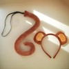 Monkey Ears and Tail,Headband Set - Animal Cosplay Outfit for