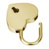 HMF Mini decorative padlock with key in heart shape, 5.9