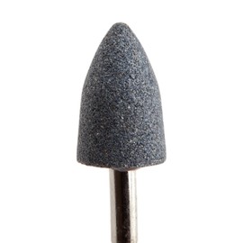 Forney 1-1/4 in. Dia. x 3/4 in. L Aluminum Oxide Stem Mounted Point Cone 38050 rpm 1 pc.