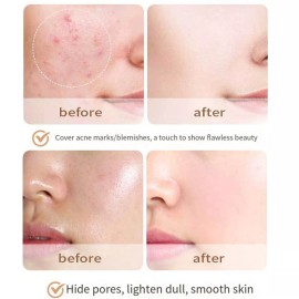 Primer Liquid Concealer Cream Face Base Makeup Dark Circles Cover Waterproof *