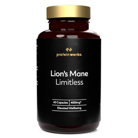 Lion's Mane Limitless | 4000mg Per Serving | Supports Brain Health & Energy |60 Capsules - Protein Works