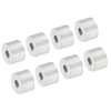 PATIKIL 50pcs 1.5mm Wire Rope Stop Sleeves Aluminum Crimp Loop