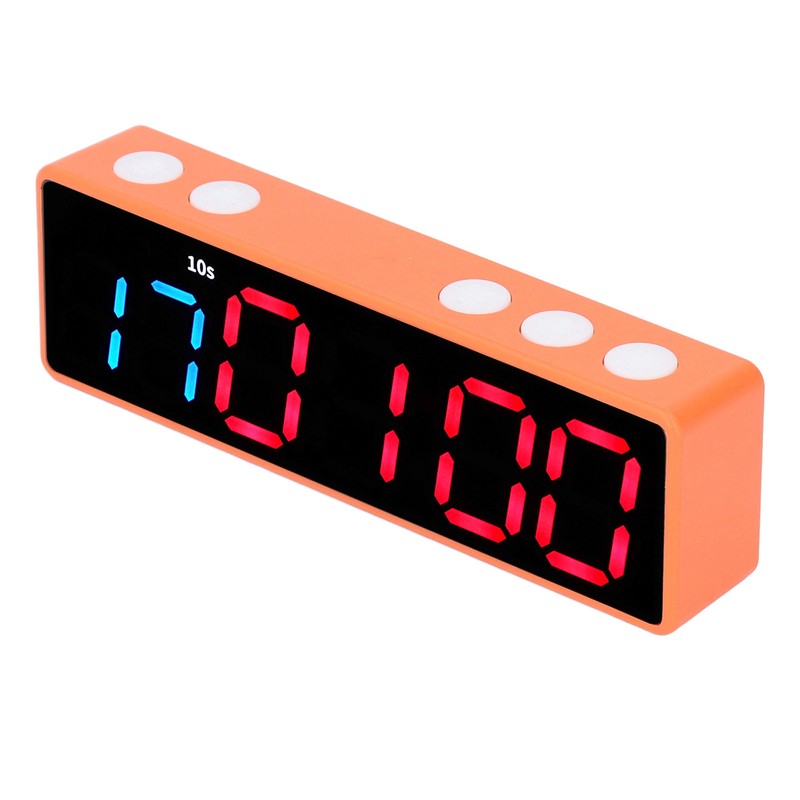 Fitness Timer Clock Large LED Digital Anti Vertigo Display Workout