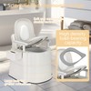 Bedside Commode,Upgraded Safety Commode(520 lbs),Toilet for Elderly and Disabled Bedside
