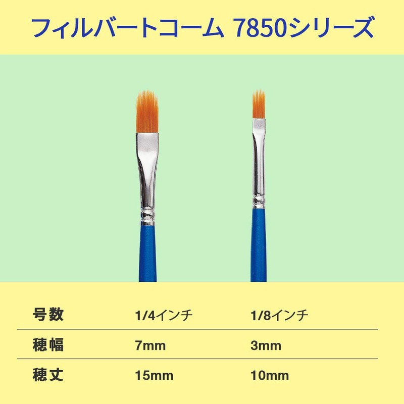 アシーナ筆 ラヴィア フィルバートコーム 7850シリーズ 1/8インチ 10785081
