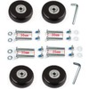 4pcs (43 x 18 mm) Replacement Wheels for Suitcase Rubber