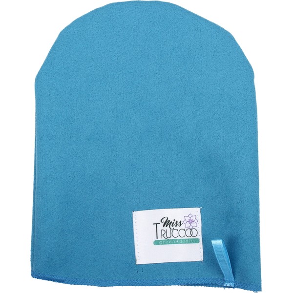 Miss Trucco Wash Mitt Uni - Made of Microfibre, Blue