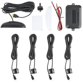 Rear Sensor Corner Sensor Parking Distance Control Sensor LED Distance Display Waterproof Parking Radar System with Alarm Monitor Set of 4 Sensors 12V Accident Prevention Collision Prevention