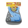Nuby On The Go Silicone 3D Bib with Scoop to