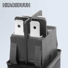 HKAOSDUUH HY52 Equipment Push Button On Off Push Button Switch 4 Pins fits Machine Tools Large-Scale Power Tools Garden Machinery 125/250V 20/12A
