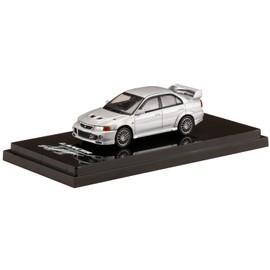 Hobby JAPAN 1/64 Mitsubishi Lancer GSR Evolution 6 (CP9A) Satellite Silver Metallic Finished Product HJ641033AS