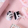 Mikovivi Doll Shoes, Black Mini Cute Canvas Shoes Outfit Replacement