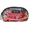 Depesche 10361 Cosmetic Bag with Sequins Trend Love Blue