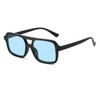 YAMEIZE Retro 70s Double Bridge Pilot Rectangular Sunglasses for Men