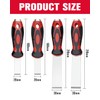 ROTATION Extra Thick Scraper Set, 4 piece, Soft Grip, Heavy