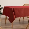 GAMUSI Tablecloth Christmas Plain Gold Thread Dining Table Rectangular Christmas