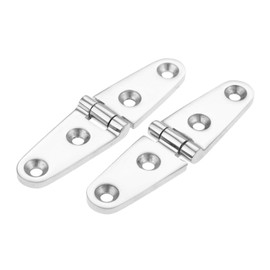 2Pcs Boat Door Hinge,4Inch Stainless Steel Heavy Duty Hinges Silver for Home Marine Boat Yacht Door Window, Locker, Cabinet, Deck, Tool Box