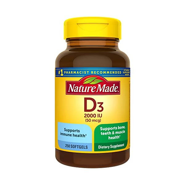 Nature Made Nature Made Vitamin D3 2000 IU (50 mcg),