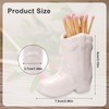 Cowboy Boot Match Holder, Ceramic Boot Match Holder with Striker