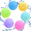 6 Pcs Reusable Water Balloons, Magnets-Free Refillable Water Balloons Quick