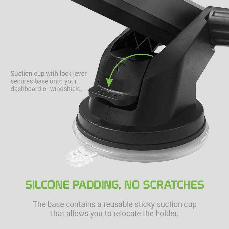 Cellet Dashboard Phone Mount, Reusable Suction Cup Dashboard Phone Holder